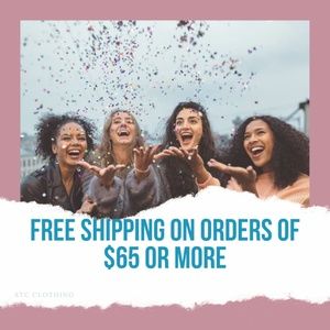 Free Shipping on orders of $65 or More